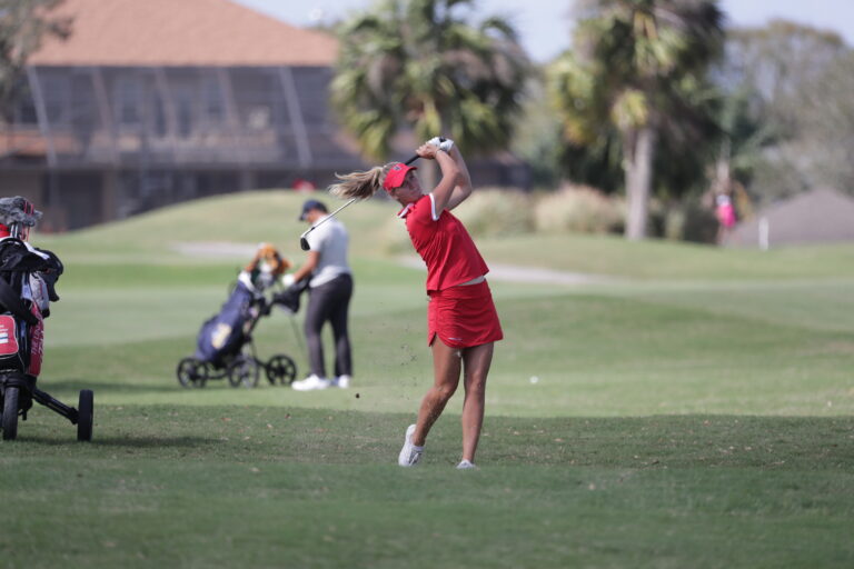 2/19/2018; Lakeland, Fla.;  University of Tampa women's golf at the Lady Moc tournament.