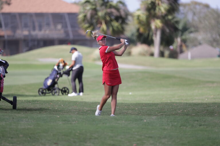 2/19/2018; Lakeland, Fla.;  University of Tampa women's golf at the Lady Moc tournament.