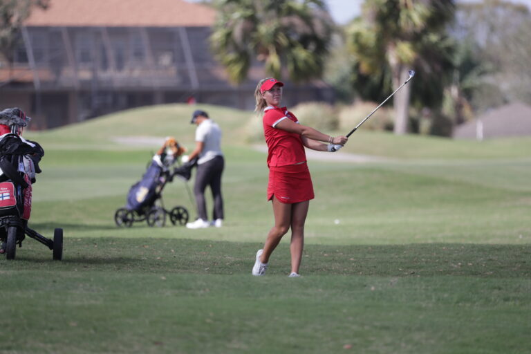 2/19/2018; Lakeland, Fla.;  University of Tampa women's golf at the Lady Moc tournament.