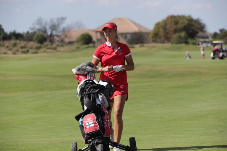 2/19/2018; Lakeland, Fla.;  University of Tampa women's golf at the Lady Moc tournament.