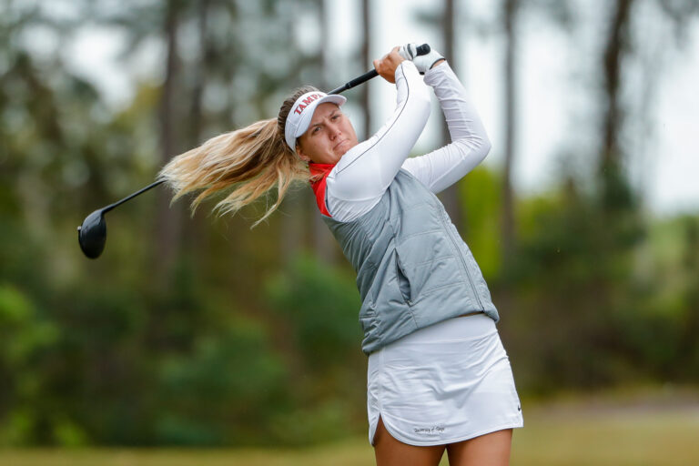 Mar 9, 2020; Windermere, FL, USA; University of Tampa Women's Golf during the Peggy Kirk Bell Invitational at Golden Bear Club, Keene's Point. Mandatory Credit: Mike Watters